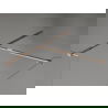 Mexen Kioto-X dušo sienelė Walk-in 100 x 80 cm, permatomas 10 mm, rožinis auksas - 800-100-202-60-00-080-X