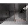 Mexen Kioto-X dušo siena Walk-in 90 x 90 cm, permatomas 10 mm, rožinis auksas - 800-090-202-60-00-090-X
