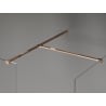 Mexen Kioto-X dušo pertvara Walk-in 110 x 110 cm, permatoma 10 mm, rožinis auksas - 800-110-202-60-00-110-X
