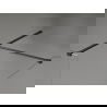 Mexen Kioto-X dušo sienelė Walk-in 140 x 90 cm, permatoma 10 mm, juoda - 800-140-202-70-00-090-X