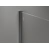 Mexen Kioto-X dušo sienelė Walk-in 130 x 80 cm, skaidri 10 mm, gun metal - 800-130-202-95-00-080-X