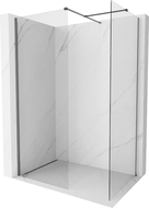 Mexen Kioto-X dušo sienelė Walk-in 160 x 110 cm, skaidri 10 mm, gun metal - 800-160-202-95-00-110-X