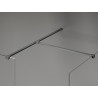 Mexen Kioto-X Dušo siena Walk-in 140 x 120 cm, permatomiška 10 mm, ginklinis metalas - 800-140-202-95-00-120-X