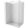 Mexen Kioto-X dušo sienelė Walk-in 70 x 70 cm, permatomas 10 mm, šlifuotas nikelis - 800-070-202-97-00-070-X