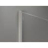 Mexen Kioto-X dušo sienelė Walk-in 90 x 70 cm, permatoma 10 mm, šlifuotas nikelis - 800-090-202-97-00-070-X