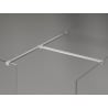 Mexen Kioto-X dušo siena Walk-in 150 x 80 cm, skaidri 10 mm, šlifuotas nikelis - 800-150-202-97-00-080-X
