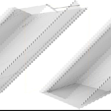 Mexen Kioto-X Dušo sienelė Walk-in 120 x 120 cm, skaidri 10 mm, šlifuotas nikelis - 800-120-202-97-00-120-X