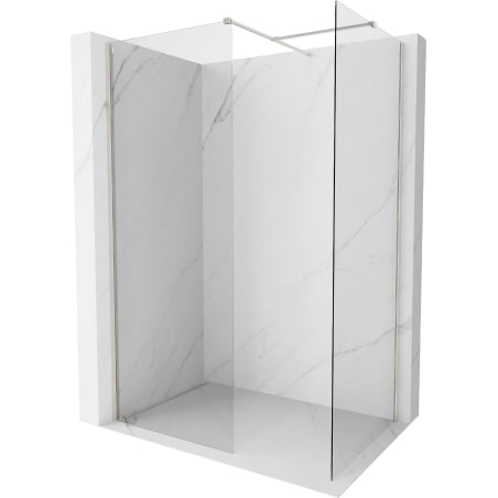 Mexen Kioto-X dušo siena Walk-in 150 x 120 cm, skaidri 10 mm, šlifuotas nikelis - 800-150-202-97-00-120-X