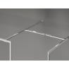 Mexen Kioto-XF dušo sienelė Walk-in su rėmu 140 x 90 cm, skaidri 10 mm, chromuota - 800-140-202-04-00-090-XF