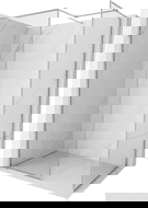 Mexen Kioto-XF dušo sienelė Walk-in su rėmu 110 x 100 cm, skaidri 10 mm, chromas - 800-110-202-04-00-100-XF