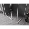 Mexen Kioto-XF dušo sienelė Walk-in su rėmeliu 120 x 80 cm, permatoma 10 mm, balta - 800-120-202-04-20-080-XF