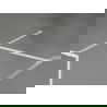 Mexen Kioto-XF dušo sienelė Walk-in su rėmu 140 x 90 cm, permatoma 10 mm, balta - 800-140-202-04-20-090-XF