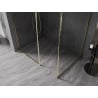 Mexen Kioto-XF dušo pertvara Walk-in su rėmu 110 x 70 cm, skaidri 10 mm, aukso - 800-110-202-04-50-070-XF