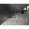 Mexen Kioto-XF dušo sienelė su rėmu 160 x 70 cm, 10 mm permatomas stiklas, auksinė - 800-160-202-04-50-070-XF