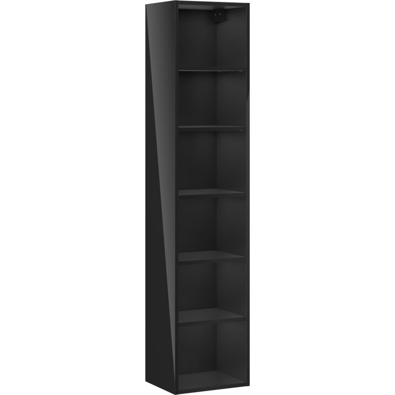 Mexen Box-A stulpelio korpusas 35 cm, juodas blizgus - 91AX1-1600-300-1-70