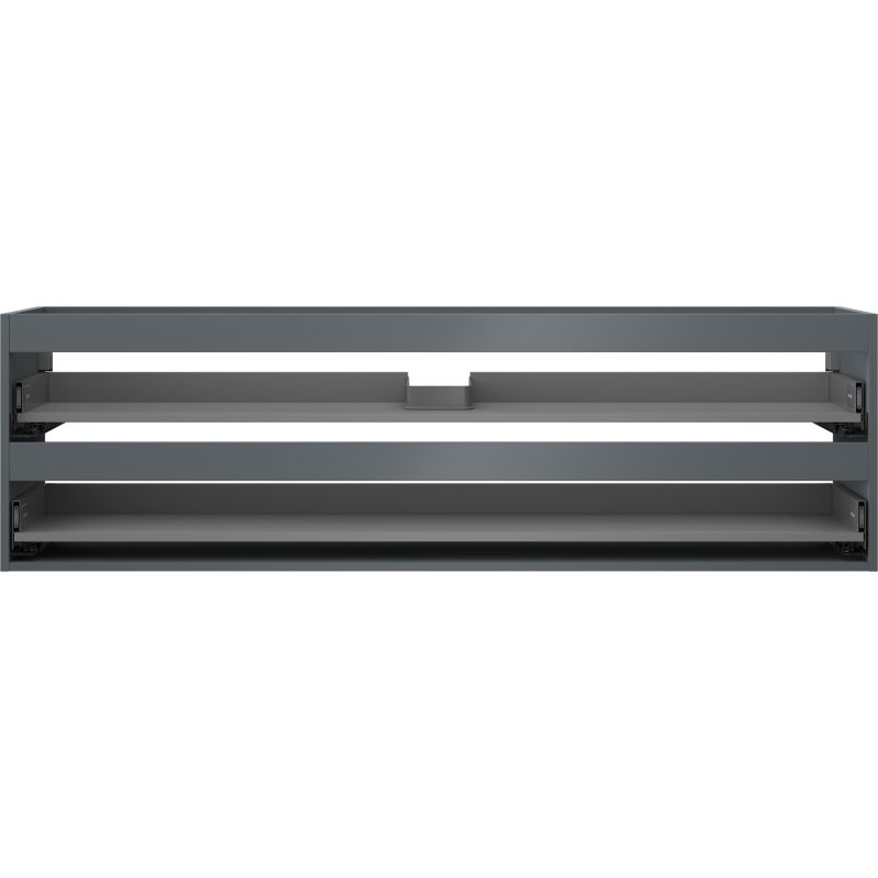 Mexen Box-A spintelės korpusas po kriaukle 160 cm, 2 stalčiai, grafitas matinė - 91AX0-1600-470-2-66