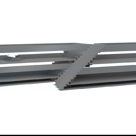 Mexen Box-A spintelės korpusas po kriaukle 160 cm, 2 stalčiai, grafitas matinė - 91AX0-1600-470-2-66