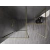 Mexen Kioto-XF dušo kabina Walk-in su 80 x 70 cm rėmu, skaidri 10 mm, auksinė šlifuota - 800-080-202-04-55-070-XF