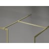 Mexen Kioto-XF dušo siena Walk-in su rėmu 110 x 80 cm, skaidri 10 mm, auksinė matinė - 800-110-202-04-55-080-XF