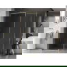 Mexen Kioto-XF dušo pertvara „Walk-in“ su rėmu 130 x 80 cm, permatoma 10 mm, auksinio šepetėlio - 800-130-202-04-55-080-XF