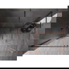 Mexen Kioto-XF dušo sienelė Walk-in su rėmu 140 x 120 cm, permatoma 10 mm, rožinis auksas - 800-140-202-04-60-120-XF