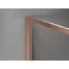 Mexen Kioto-XF Walk-in dušo siena su rėmu 100 x 90 cm, permatoma 10 mm, šlifuota varis - 800-100-202-04-65-090-XF