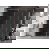 Mexen Kioto-XF dušo sienelė Walk-in su rėmu 130x120 cm, skaidrus 10 mm, šlifuotas varis - 800-130-202-04-65-120-XF