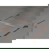 Mexen Kioto-XF dušo sienelė Walk-in su rėmu 130x120 cm, skaidrus 10 mm, šlifuotas varis - 800-130-202-04-65-120-XF