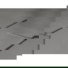 Mexen Kioto-XF dušo pertvara Walk-in su rėmu 150x80 cm, skaidrus 10 mm šepetėlis gun gray - 800-150-202-04-66-080-XF