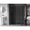 Mexen Kioto-XF dušo sienelė Walk-in su rėmeliu 130x90 cm, skaidri 10 mm šlifuota ginklų pilka - 800-130-202-04-66-090-XF