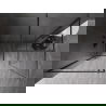Mexen Kioto-XF dušo siena Walk-in su rėmu 130x120 cm skaidri 10 mm šlifuota patrankos pilka - 800-130-202-04-66-120-XF