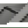 Mexen Kioto-XF dušo sienelė Walk-in su rėmu 130 x 120 cm, skaidrus 10 mm, juoda - 800-130-202-04-70-120-XF