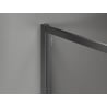 Mexen Kioto-XF dušo sienelė Walk-in su rėmu 100 x 100 cm, skaidri 10 mm, ginklo metalo spalvos - 800-100-202-04-95-100-XF