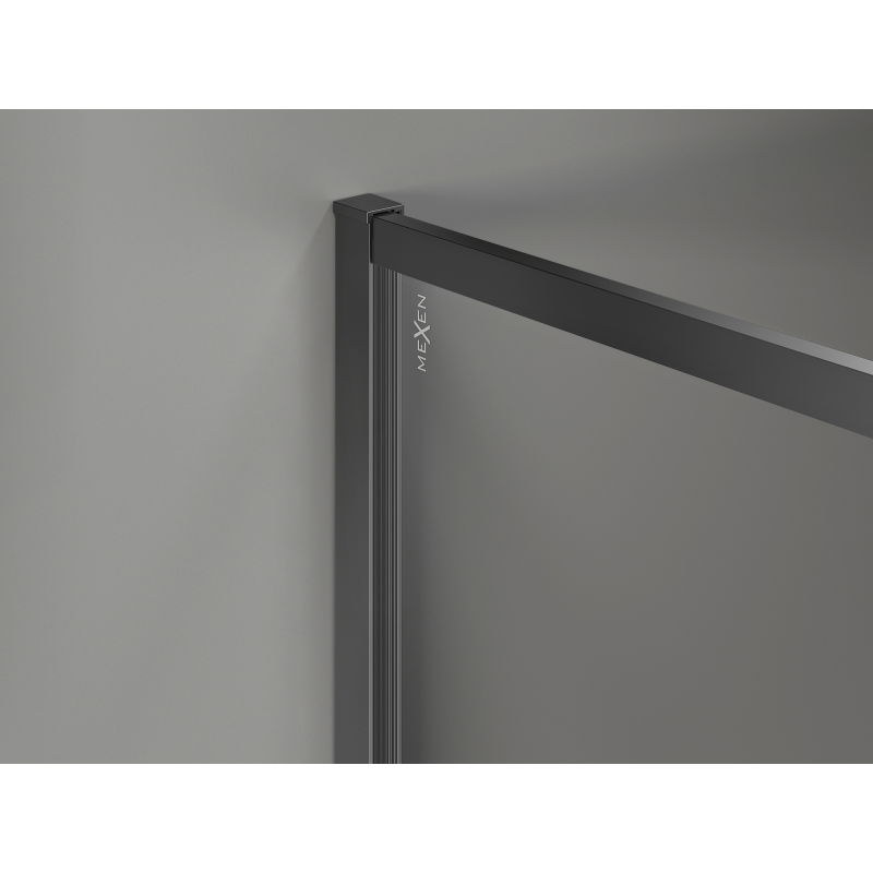 Mexen Kioto-XF dušo siena Walk-in su rėmu 150 x 100 cm, skaidri 10 mm, pistoletas metalo - 800-150-202-04-95-100-XF
