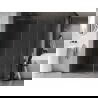 Mexen Kioto-XF dušo sienelė Walk-in su rėmeliu 130 x 120 cm, skaidri 10 mm, ginklų metalas - 800-130-202-04-95-120-XF