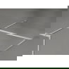 Mexen Kioto-XF dušo sienelė Walk-in su rėmu 100x80 cm, permatoma 10 mm, šlifuotas nikelis - 800-100-202-04-97-080-XF