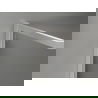 Mexen Kioto-XF vonios kambario siena su rėmu 120x80 cm, permatoma 10 mm, šlifuotas nikelis - 800-120-202-04-97-080-XF