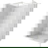 Mexen Kioto-XF Dušo sienelė Walk-in su rėmu 120x120 cm, skaidri 10 mm, šepečiu nikeliuotas - 800-120-202-04-97-120-XF