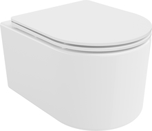 Mexen Sofia pakabinamas Rimless WC su lėtaeigiu slim dangčiu, duroplast, blizgus baltas - 30540300
