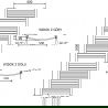 Mexen Helios vonios kambario radiatorius 1800 x 600 mm, 782 W, auksinis - W103-1800-600-00-50