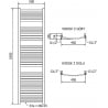 Mexen Helios elektrinis radiatorius 1800 x 500 mm, 900 W, auksinė - W103-1800-500-2900-50