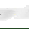 Mexen Mia laisvai pastatoma kampinė vonia kairė 160 x 80 cm, balta, auksinis šlifuotas perpylimas - 52691608000L-55