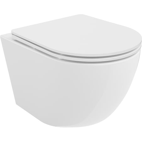 Mexen Lena WC dubuo be ratlankio Tornado su lėtai užsiveriančiu slim dangčiu, duroplastikas, baltas blizgus - 30220300T