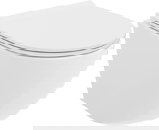 Mexen Lena WC dubuo be ratlankių su lėto nusileidimo plona sėdyne, duroplast, blizgi balta - 30220500T