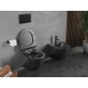 Mexen Lena WC klozetas Rimless Tornado su lėtai nusileidžiančiu slim dangčiu, duroplastikas, juoda matinė - 30220185T