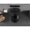 Mexen Lena WC klozetas Rimless Tornado su lėtai nusileidžiančiu slim dangčiu, duroplastikas, juoda matinė - 30220185T