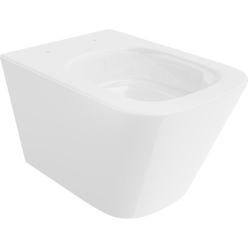 Mexen Teo WC puodelis Rimless Tornado, blizgus baltas - 3385XX00T