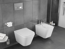 Mexen Teo WC puodelis Rimless Tornado, blizgus baltas - 3385XX00T