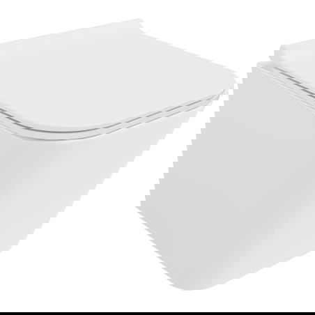 Mexen Teo WC dubuo be ratlankio Tornado su lėtai nusileidžiančiu plonu dangčiu, duroplastikas, blizgi balta - 30850700T