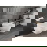 Mexen Carmen wc dubenė be ratlankio Tornado su lėtai nusileidžiančia, kietas, duroplastikas, blizgi balta - 30880200T